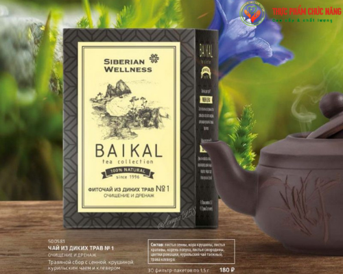 Miêu tả trà thảo mộc Baikal tea collection. Herbal tea №1