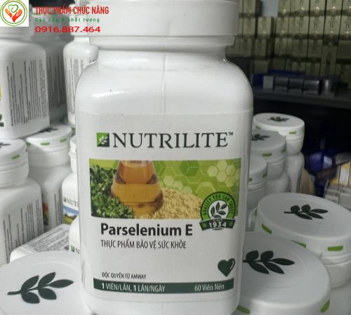 Viên uống BVSK Nutrilite Parselenium E Amway làm chậm lão hóa củng cố tim mạch