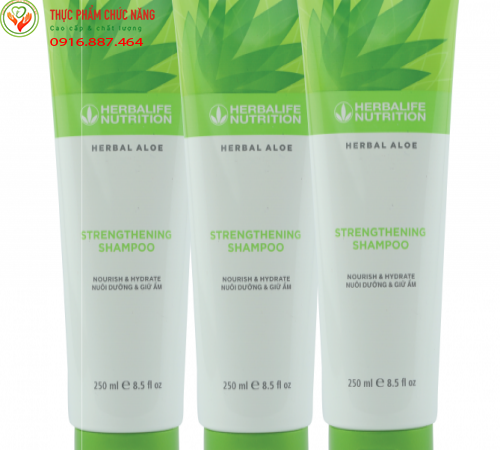 Dầu gội thảo dược lô hội Herbal Aloe Strengthening Shampoo phục hồi tóc