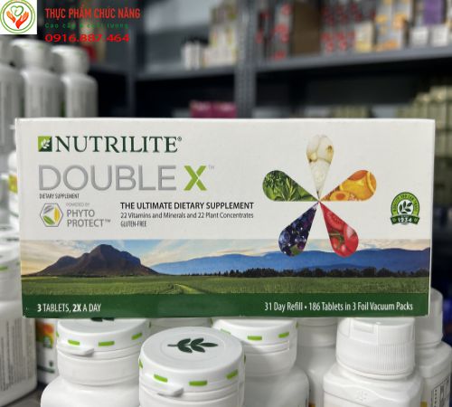Viên uống Nutrilite Double X Amway bảo vệ, phát triển sức khỏe, chống lão hóa