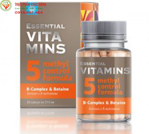 Essential Vitamins B-complex Betaine, hỗ trợ hạn chế xơ vữa mạch