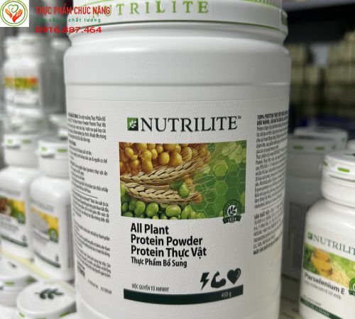 Nutrilite All Plant Protein Powder Amway bổ sung đạm thực vật bảo vệ sức khỏe