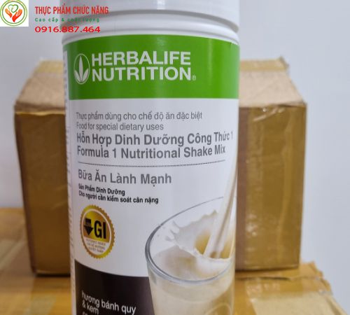 TPBS bữa ăn dinh dưỡng công thức HerbaLife F1 vị bánh quy và kem