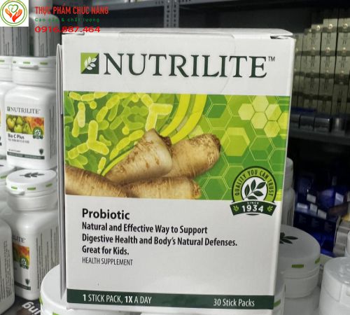 Nutrilite Probiotic Amway bổ sung lợi khuẩn đường ruột, cân bằng hệ vi sinh, hỗ trợ sức khỏe tiêu hóa