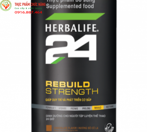 Hebalife H24 Rebuild strength socola - bổ sung dinh dưỡng hồi phục cơ sau tập