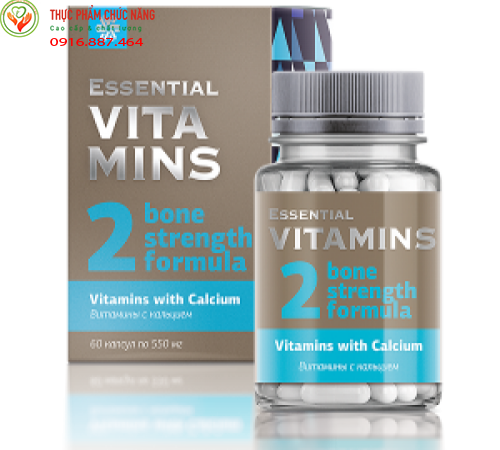 Thực phẩm bảo vệ sức khỏe Essential Vitamins Vitamins with Calcium bổ sung vitamin
